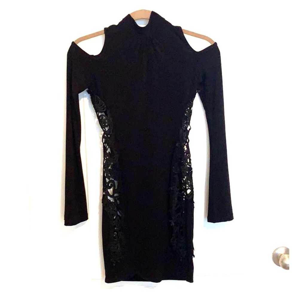 Black mini dress